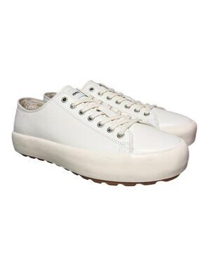 Sandro Low-Top Split Leather Trainers 'Off White' SHACH01318_A127 Pre-Owned